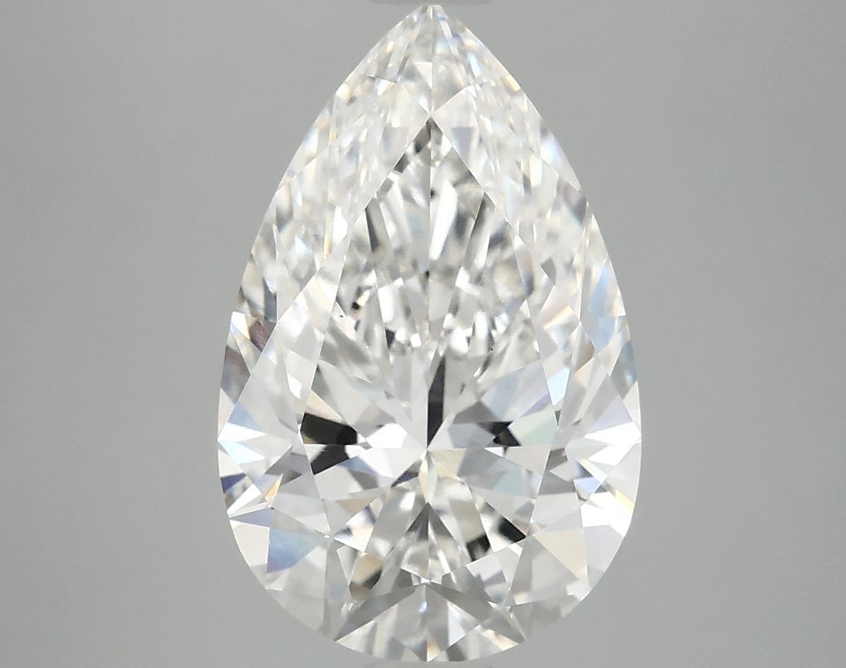 4.09 Carat Pear Shaped Ideal Cut VVS2 GSI Certified Lab Grown Diamond