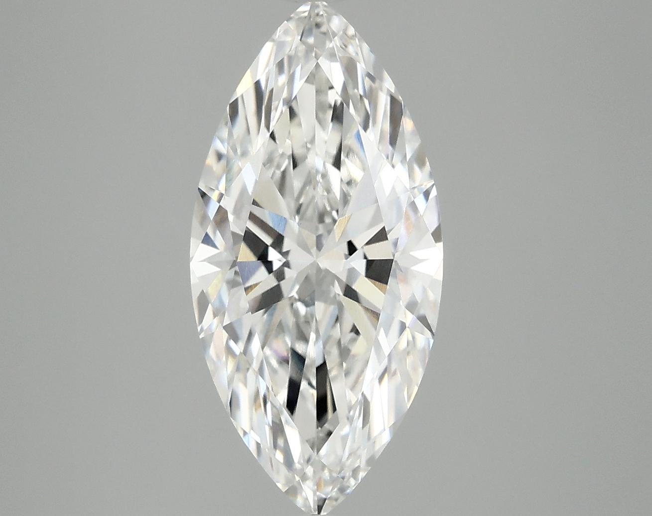 3.17 Carat Marquise Shaped Excellent Cut VVS2 IGI Certified Lab Grown Diamond