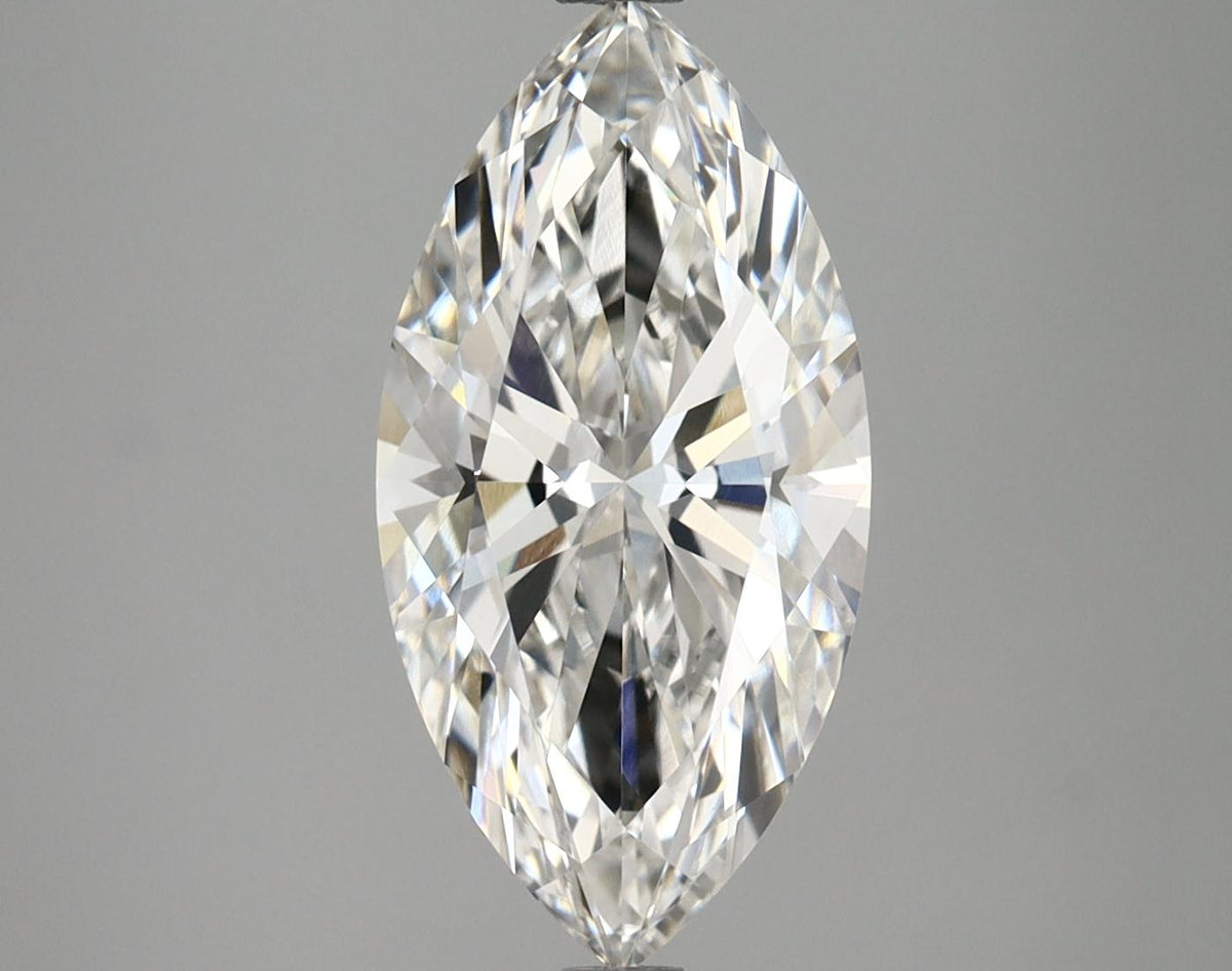 3.06 Carat Marquise Shaped Ideal Cut VVS2 IGI Certified Lab Grown Diamond