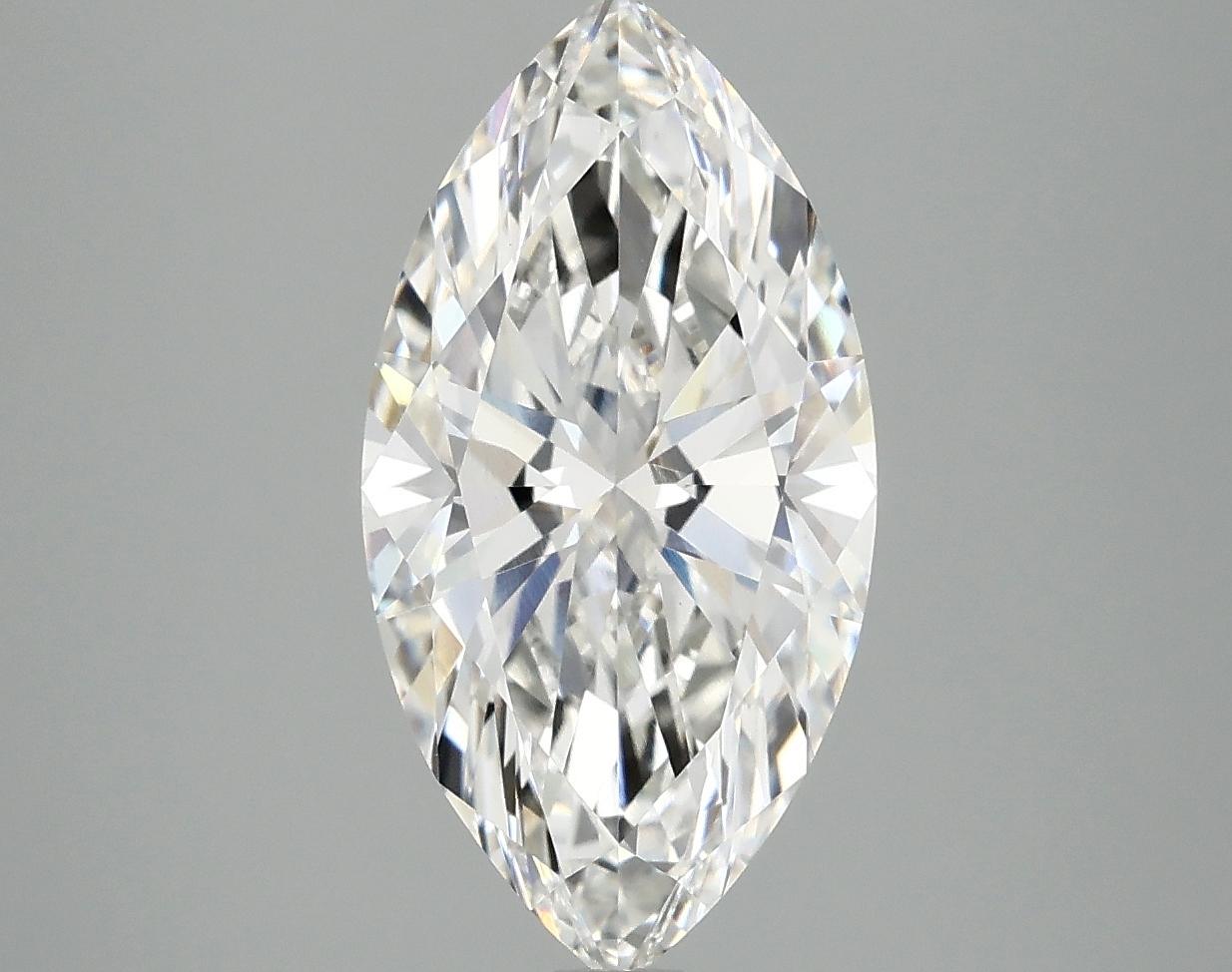 3.06 Carat Marquise Shaped Ideal Cut VVS2 IGI Certified Lab Grown Diamond