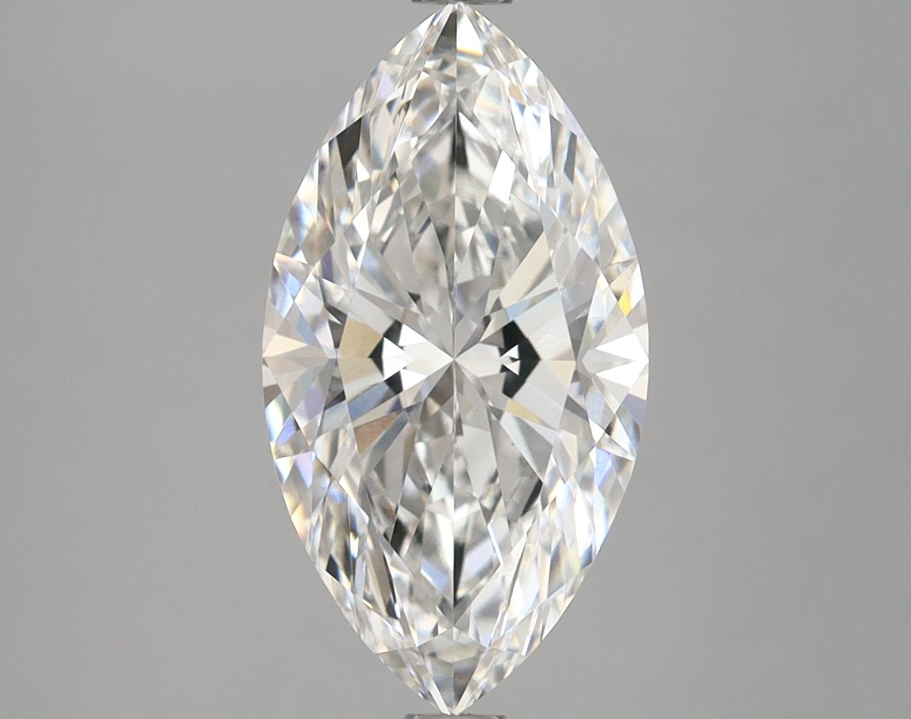 3.05 Carat Marquise Shaped Excellent Cut VVS2 IGI Certified Lab Grown Diamond