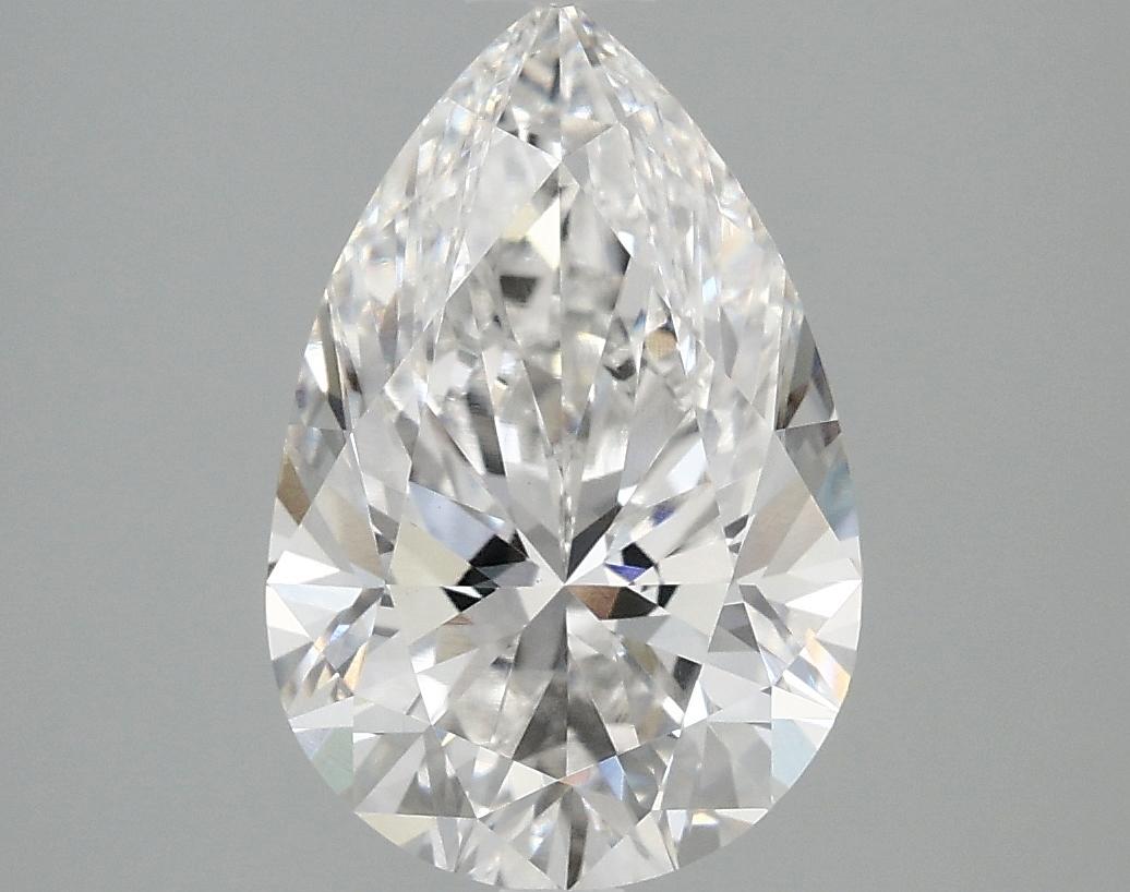3.08 Carat Pear Shaped Excellent Cut VVS2 IGI Certified Lab Grown Diamond