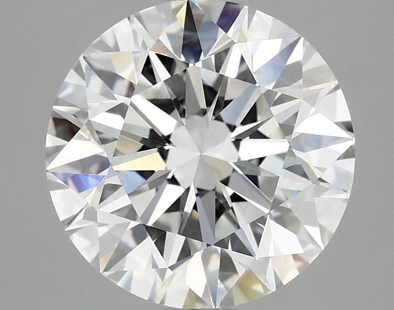 3.08 Carat Round Shaped Excellent Cut VVS2 IGI Certified Lab Grown Diamond