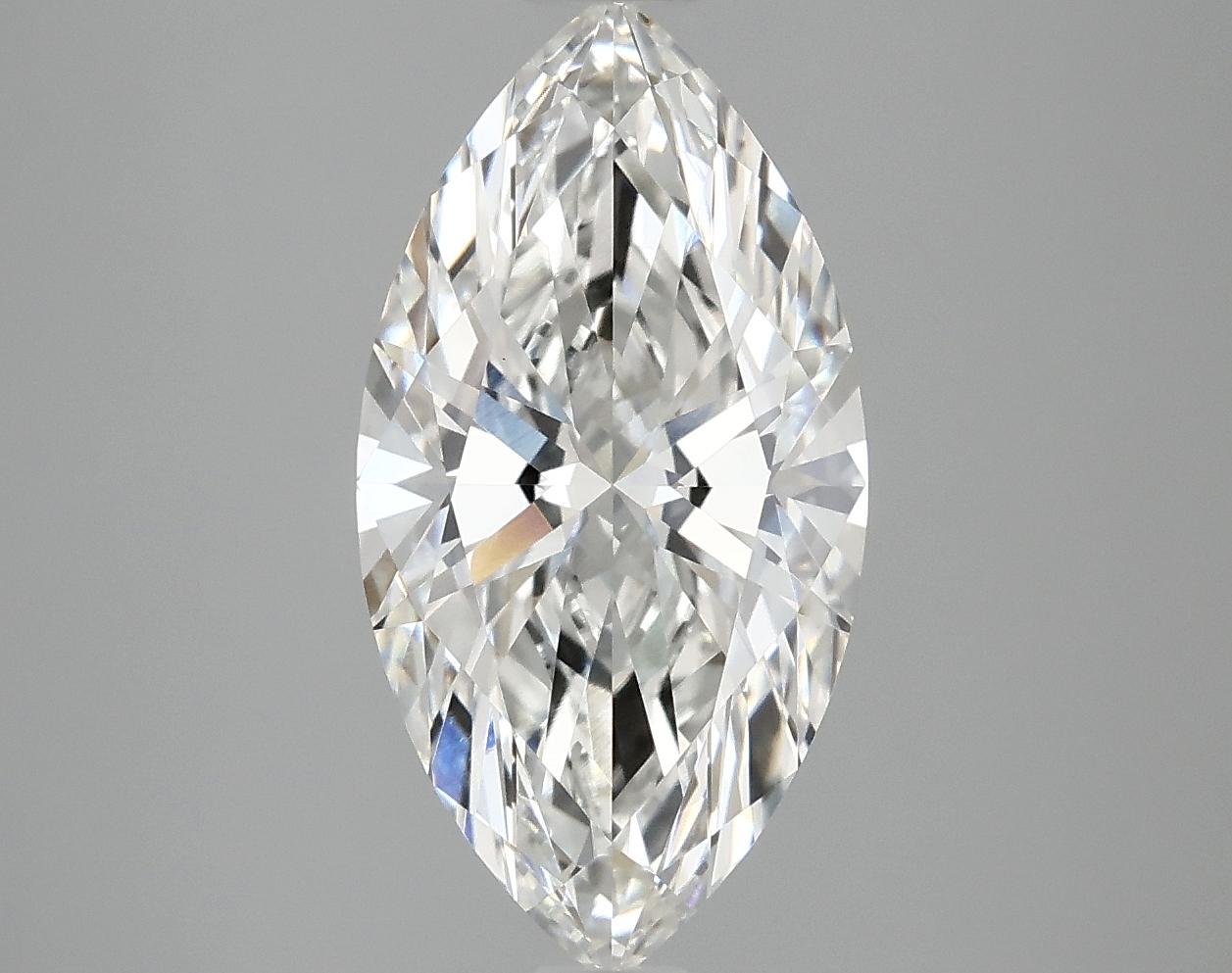 3.04 Carat Marquise Shaped Ideal Cut VVS2 IGI Certified Lab Grown Diamond