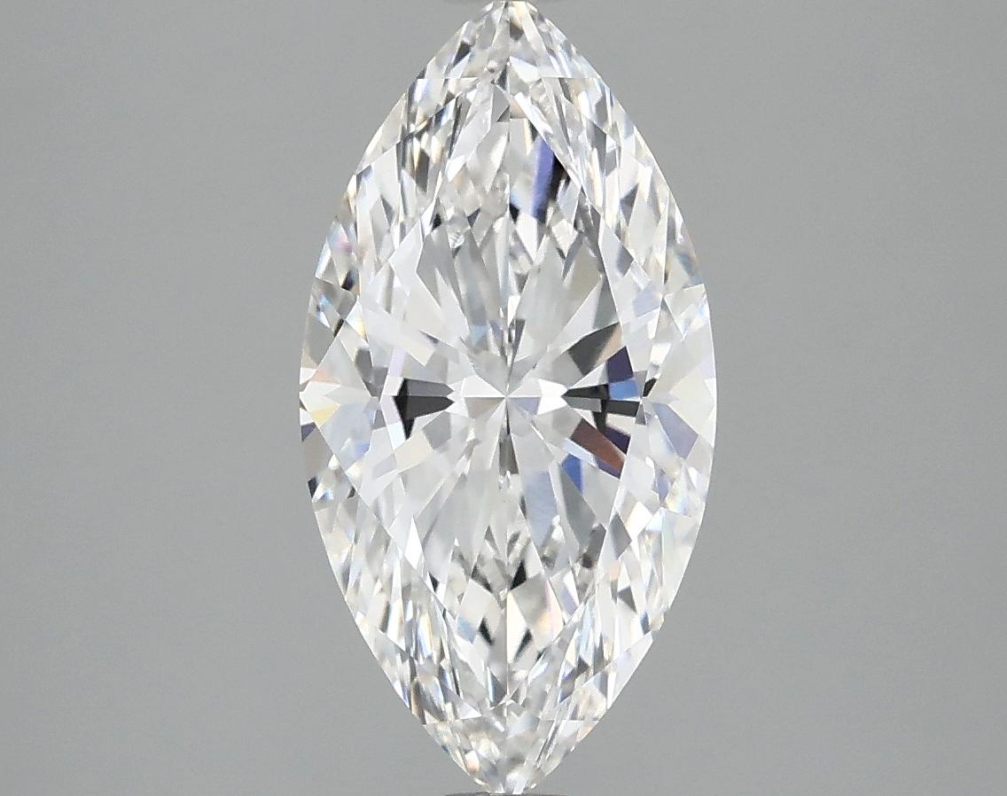 2.54 Carat Marquise Shaped Ideal Cut VVS2 IGI Certified Lab Grown Diamond