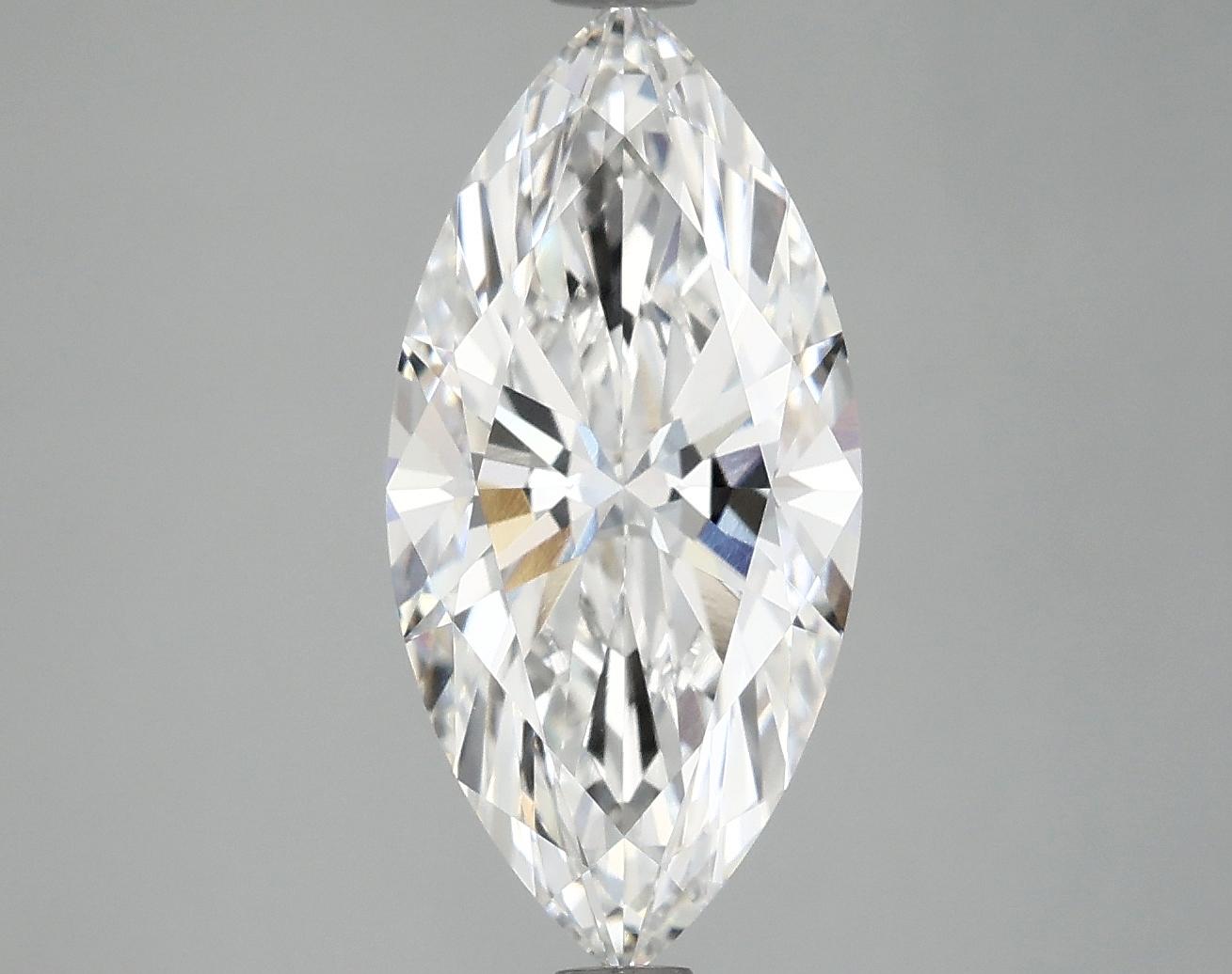 2.98 Carat Marquise Shaped Excellent Cut VVS2 IGI Certified Lab Grown Diamond