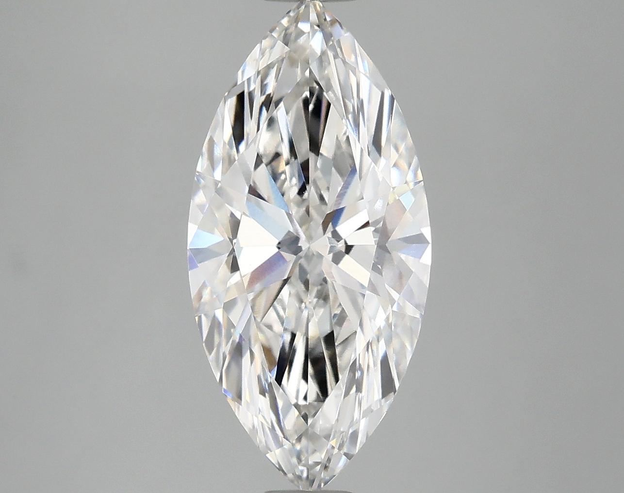 3.06 Carat Marquise Shaped Excellent Cut VVS2 IGI Certified Lab Grown Diamond