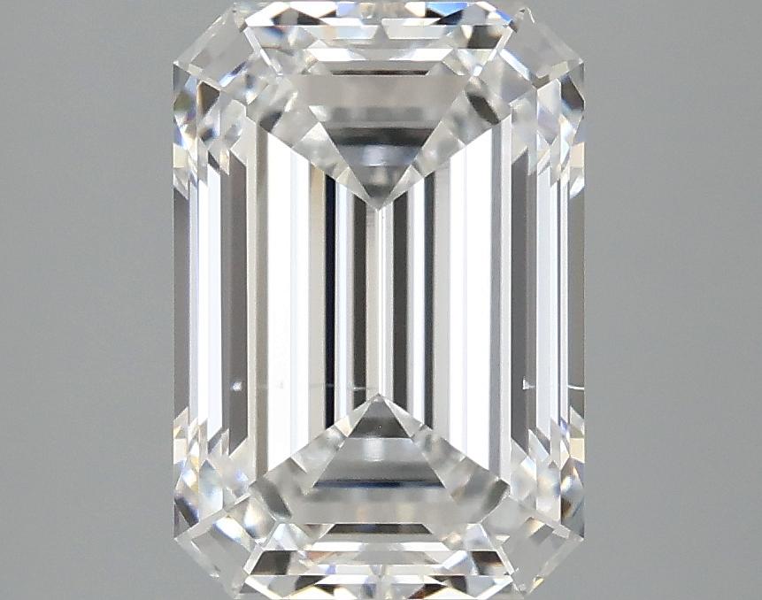 3.09 Carat Emerald Shaped Ideal Cut SI1 IGI Certified Lab Grown Diamond