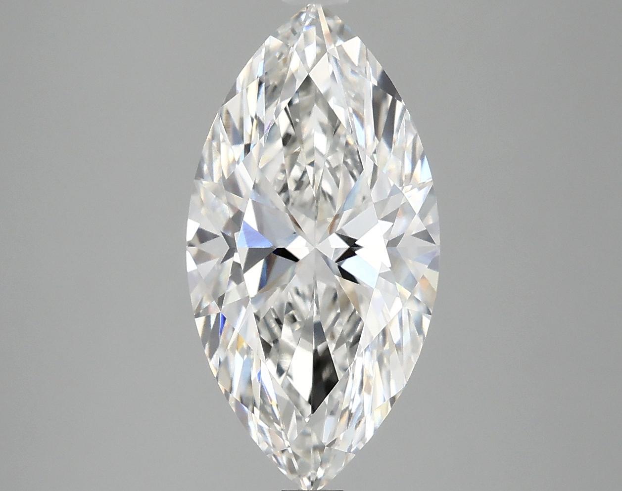 2.98 Carat Marquise Shaped Ideal Cut VVS2 IGI Certified Lab Grown Diamond