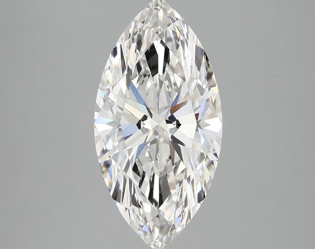3.08 Carat Marquise Shaped Ideal Cut VVS2 IGI Certified Lab Grown Diamond