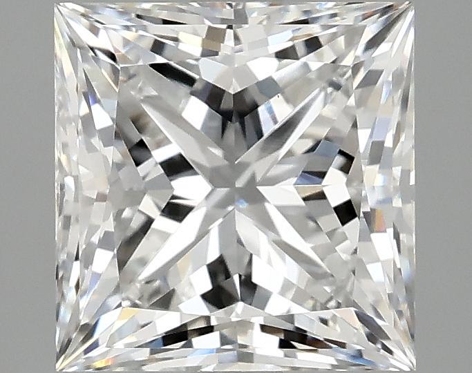 3.03 Carat Princess Shaped Ideal Cut VVS2 IGI Certified Lab Grown Diamond