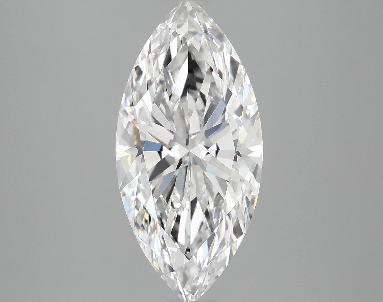 3.0 Carat Marquise Shaped Excellent Cut VVS2 IGI Certified Lab Grown Diamond
