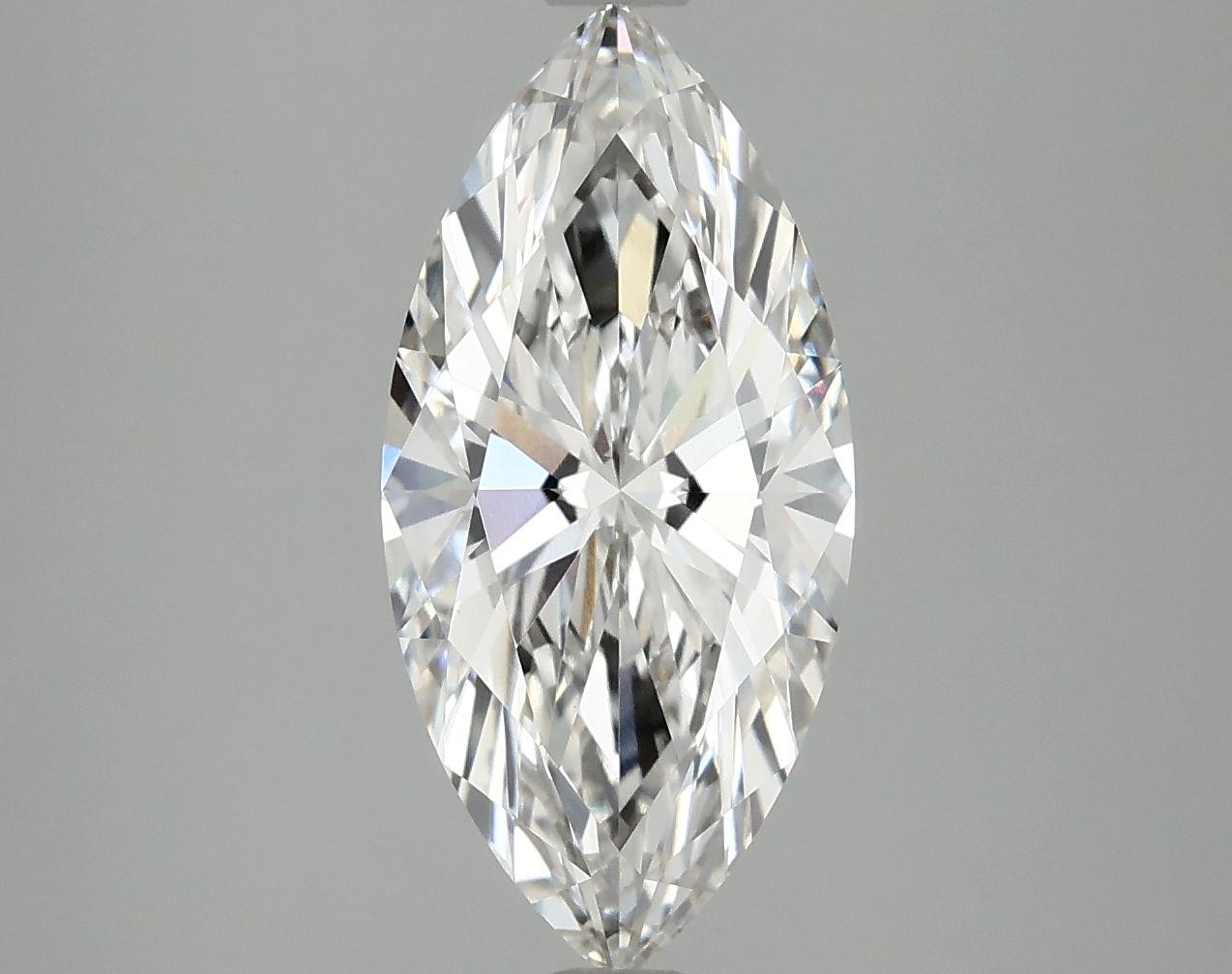 2.58 Carat Marquise Shaped Excellent Cut VVS2 IGI Certified Lab Grown Diamond