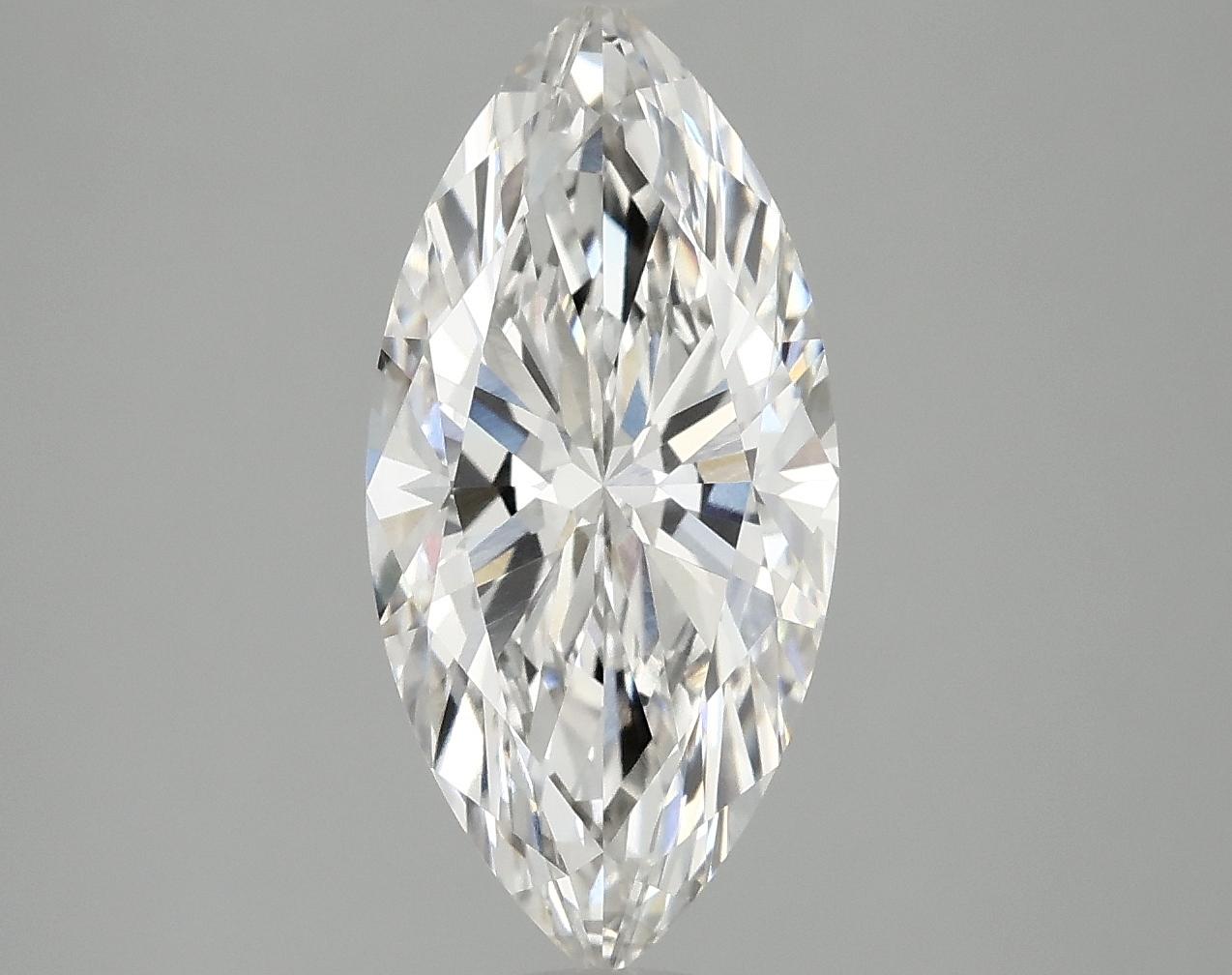 2.12 Carat Marquise Shaped Excellent Cut VVS2 IGI Certified Lab Grown Diamond