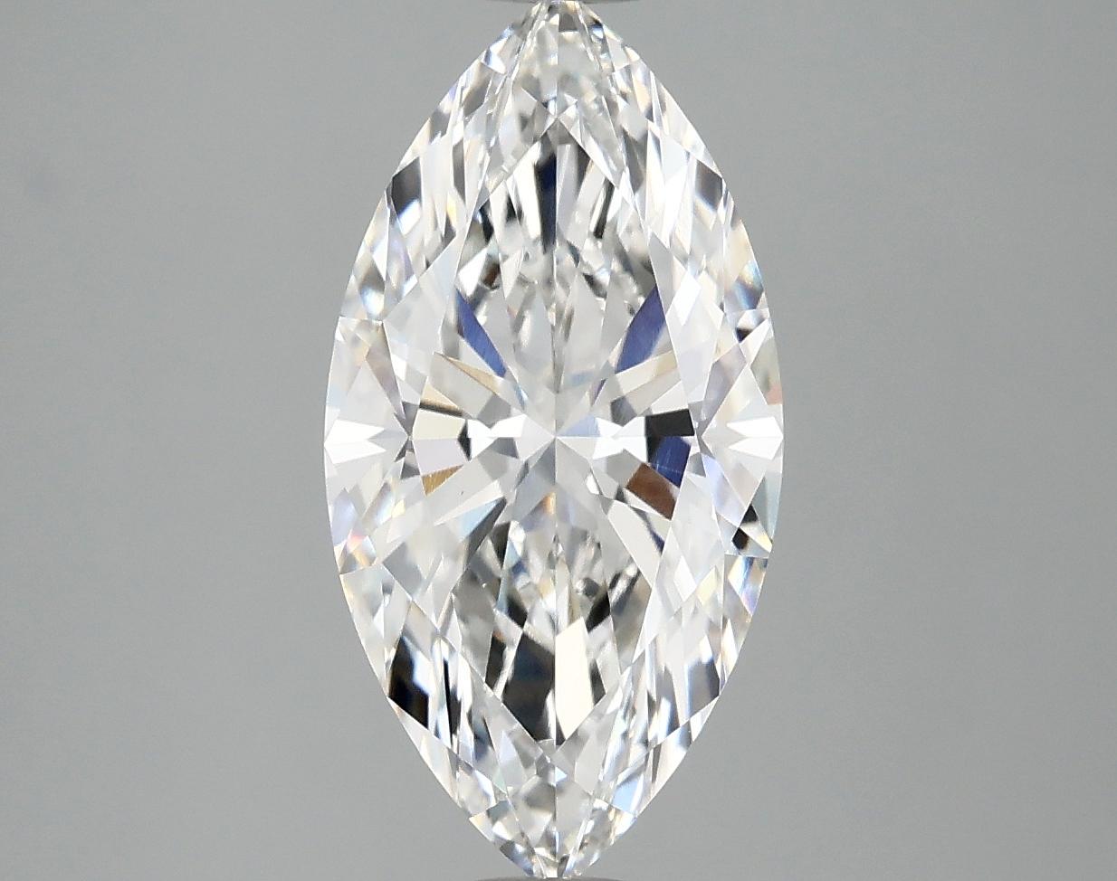 3.01 Carat Marquise Shaped Ideal Cut VVS2 IGI Certified Lab Grown Diamond