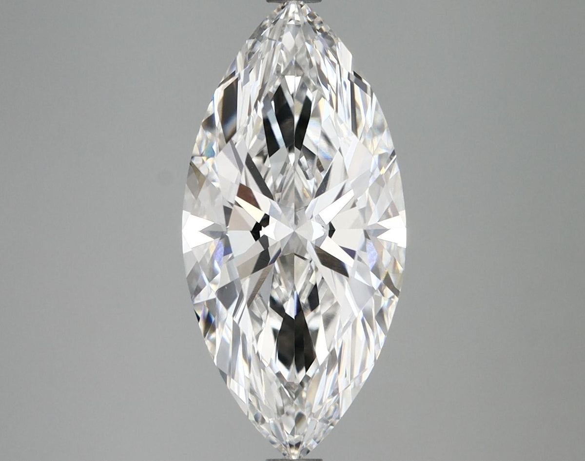 3.06 Carat Marquise Shaped Excellent Cut VVS2 IGI Certified Lab Grown Diamond