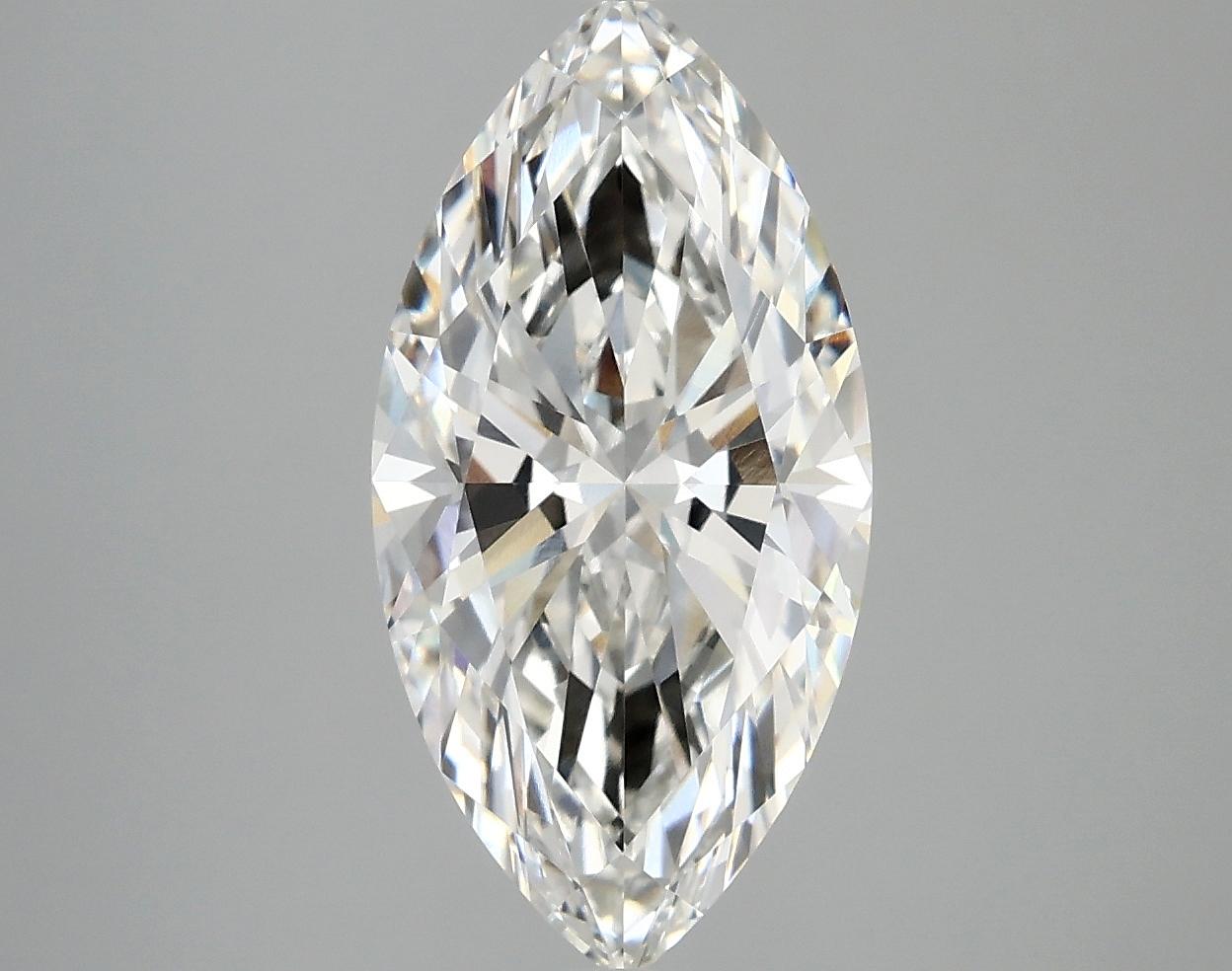 3.03 Carat Marquise Shaped Ideal Cut VVS2 IGI Certified Lab Grown Diamond