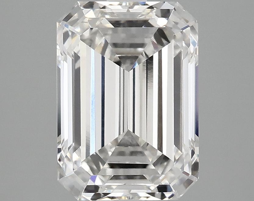 3.09 Carat Emerald Shaped Ideal Cut VVS2 IGI Certified Lab Grown Diamond