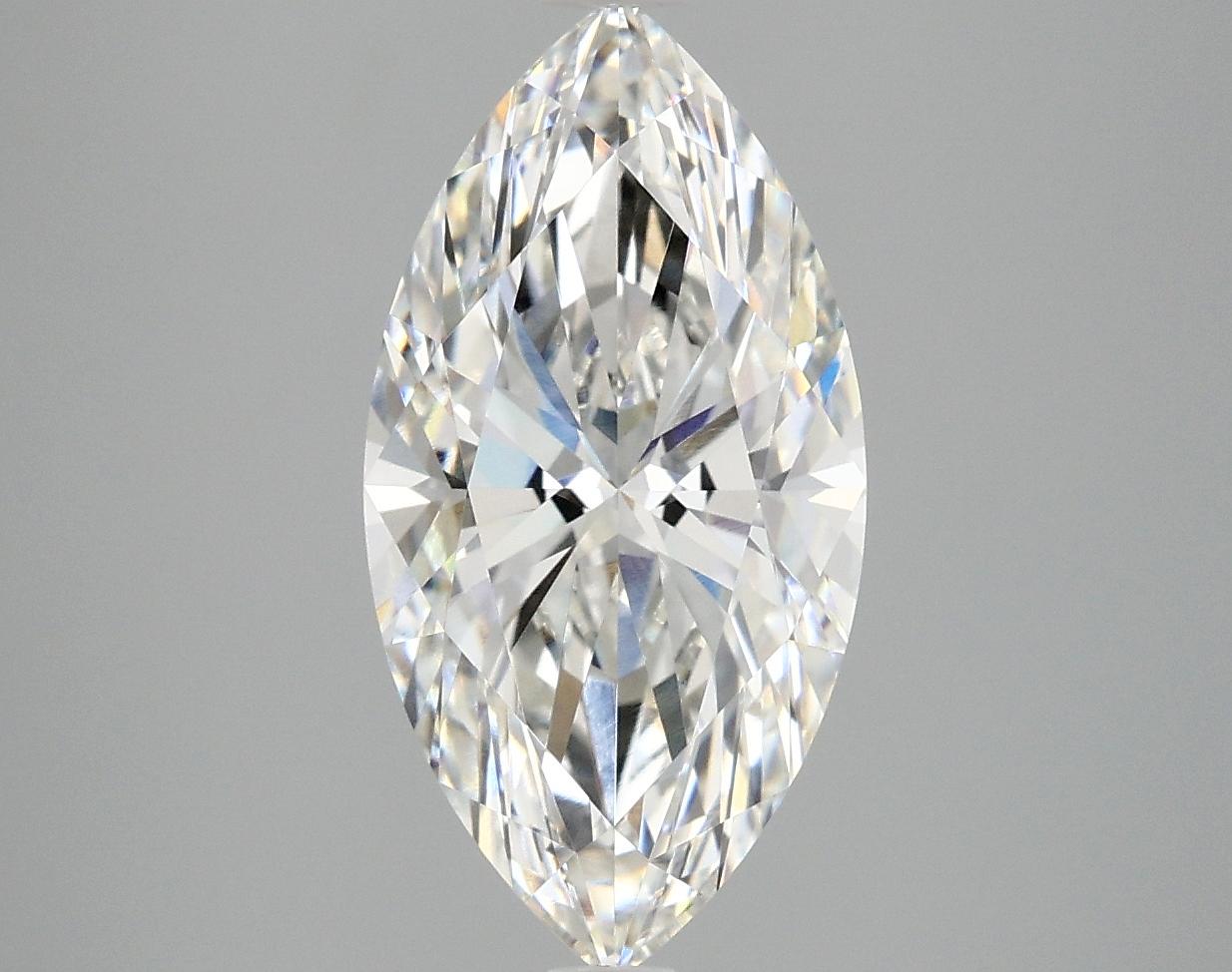 3.06 Carat Marquise Shaped Ideal Cut VVS2 IGI Certified Lab Grown Diamond