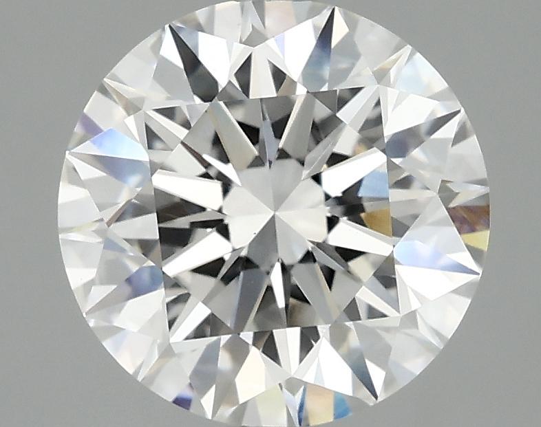 3.08 Carat Round Shaped Excellent Cut VVS2 IGI Certified Lab Grown Diamond