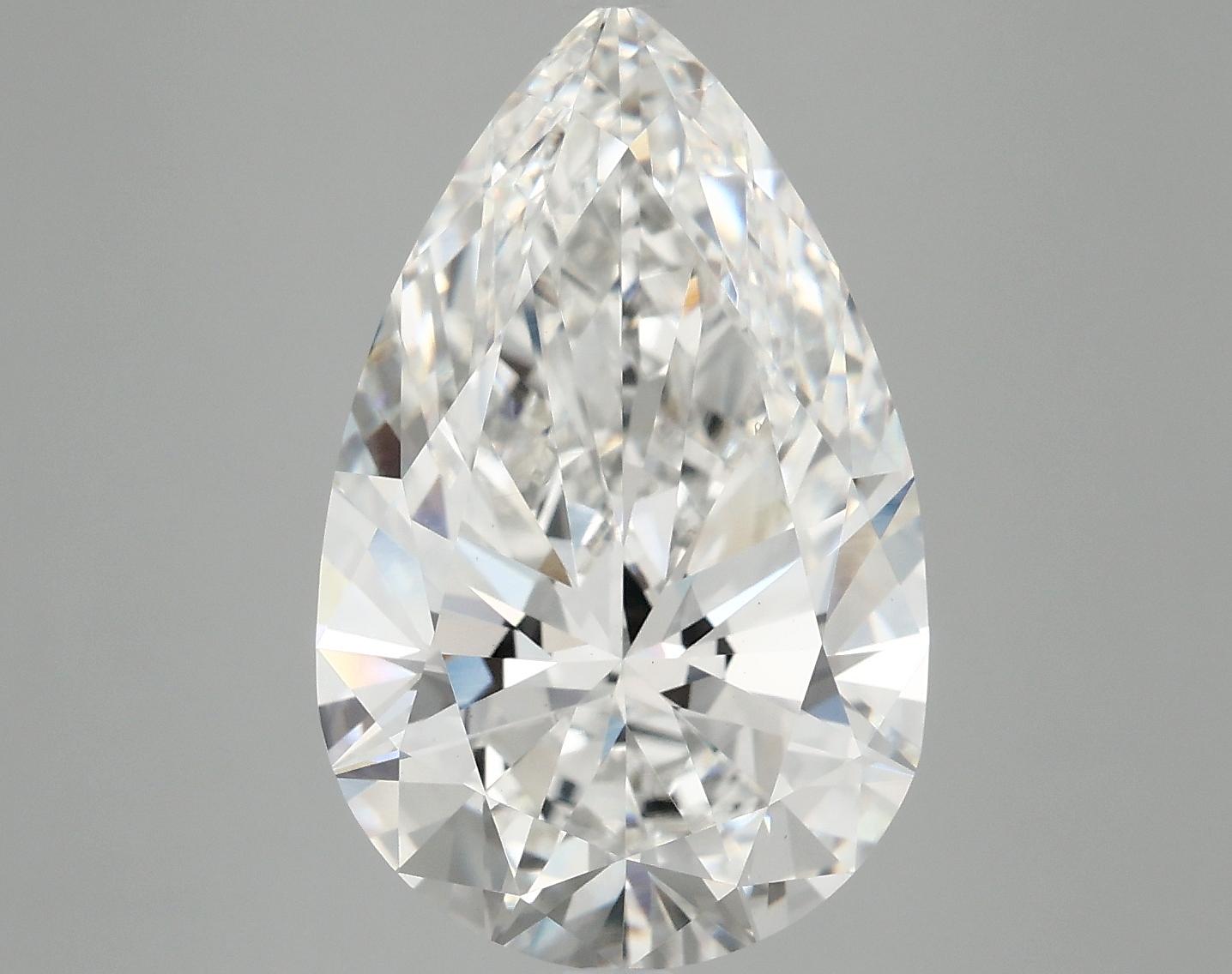 7.01 Carat Pear Shaped Ideal Cut VVS2 IGI Certified Lab Grown Diamond