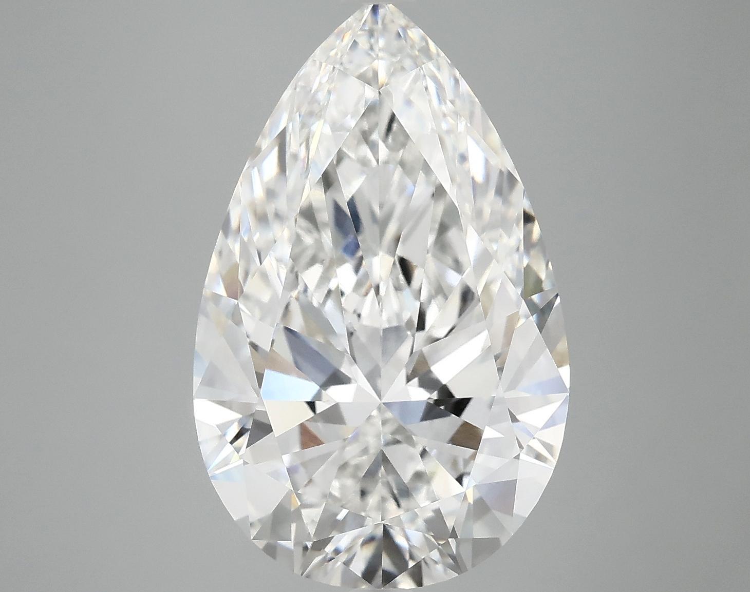 7.2 Carat Pear Shaped Ideal Cut VVS2 IGI Certified Lab Grown Diamond