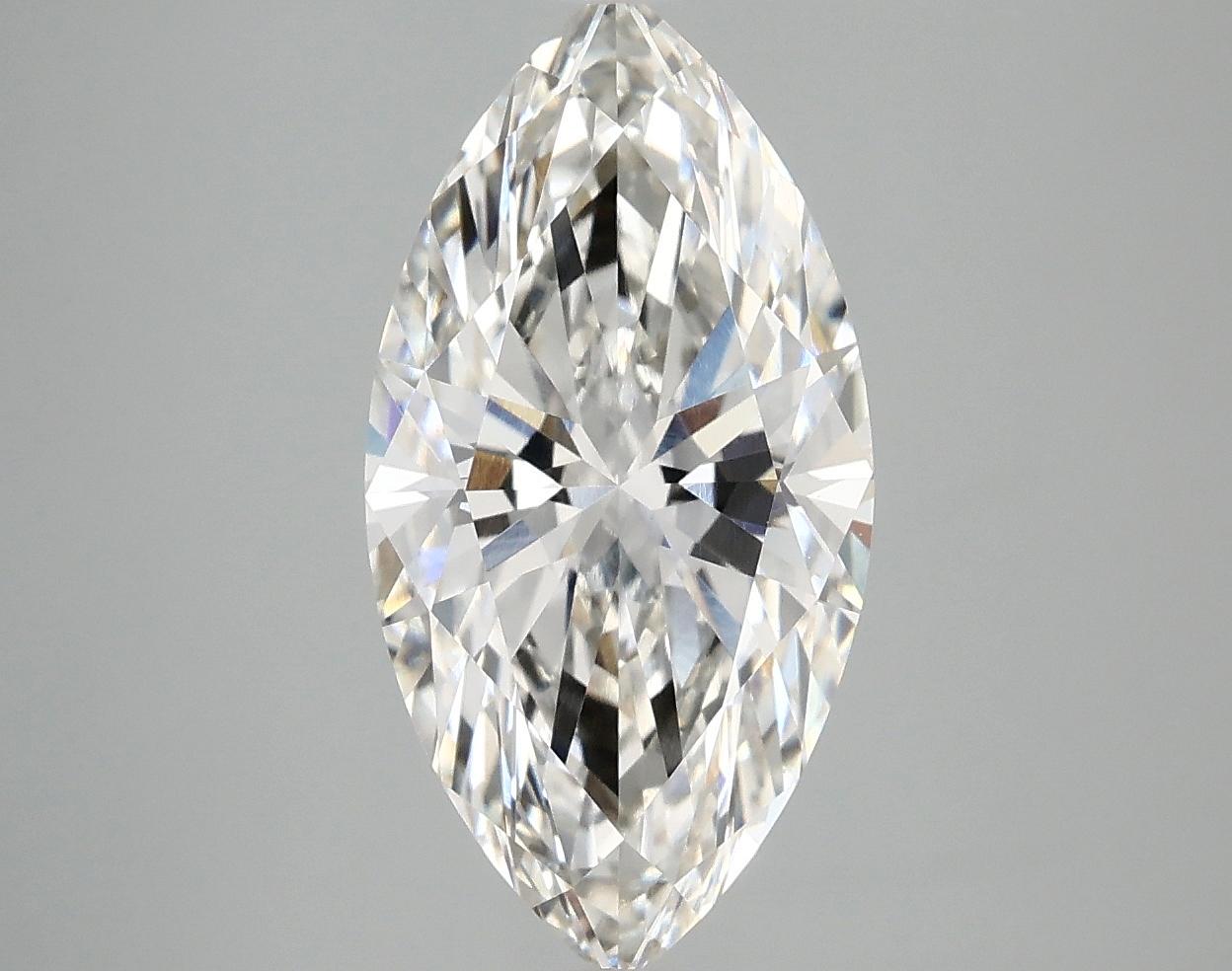 3.19 Carat Marquise Shaped Ideal Cut VVS2 IGI Certified Lab Grown Diamond