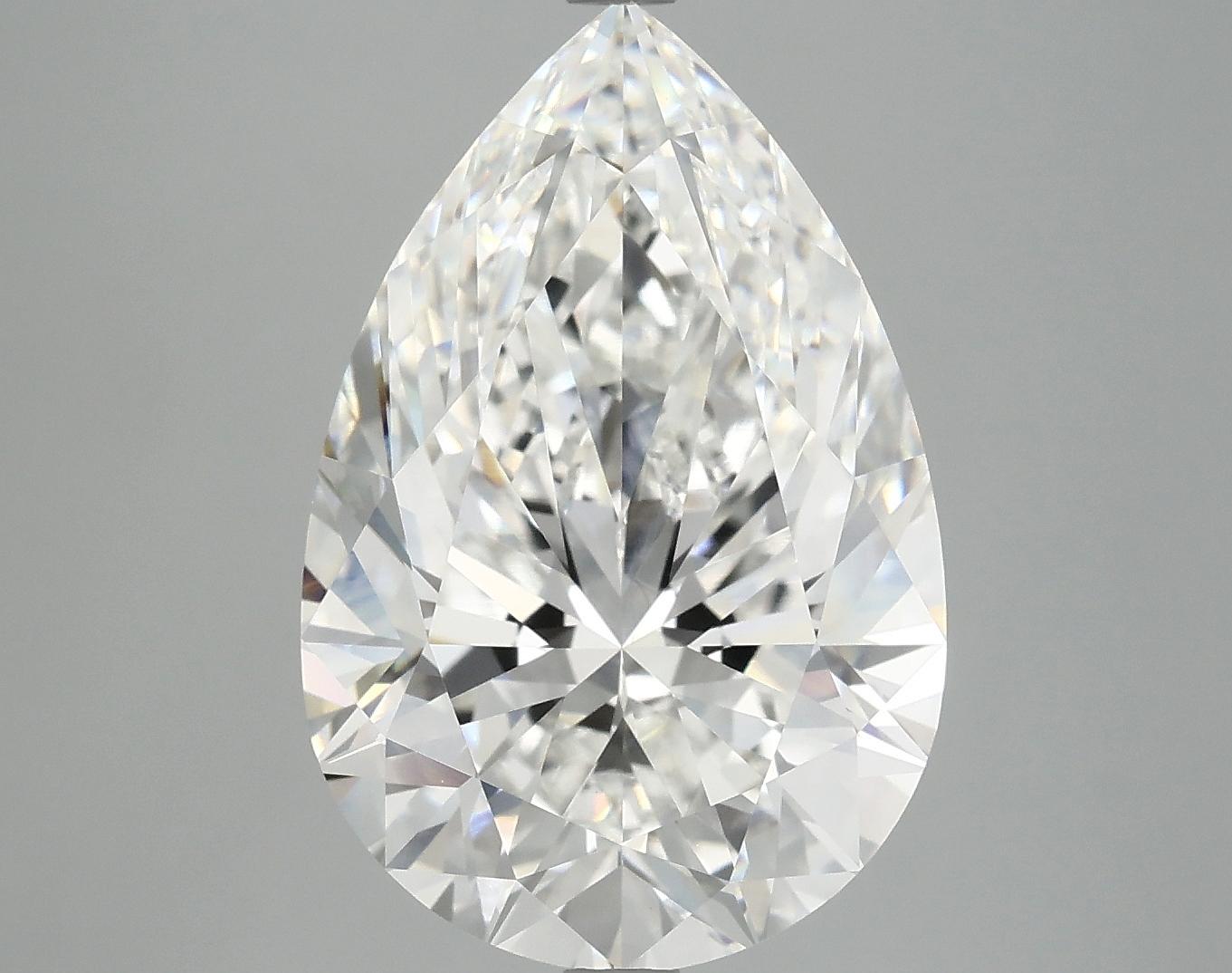 7.22 Carat Pear Shaped Excellent Cut VVS2 IGI Certified Lab Grown Diamond