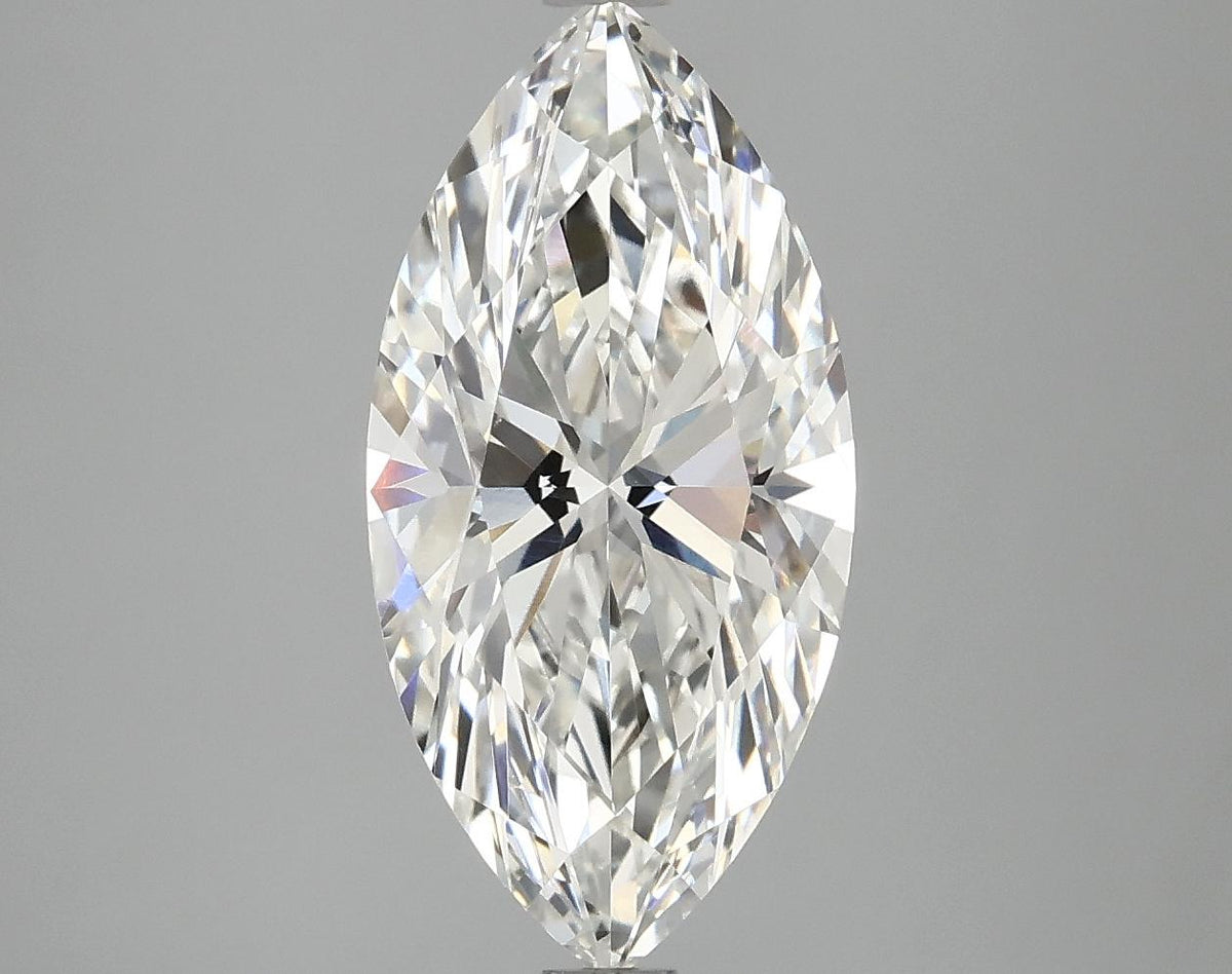3.09 Carat Marquise Shaped Ideal Cut VVS2 IGI Certified Lab Grown Diamond