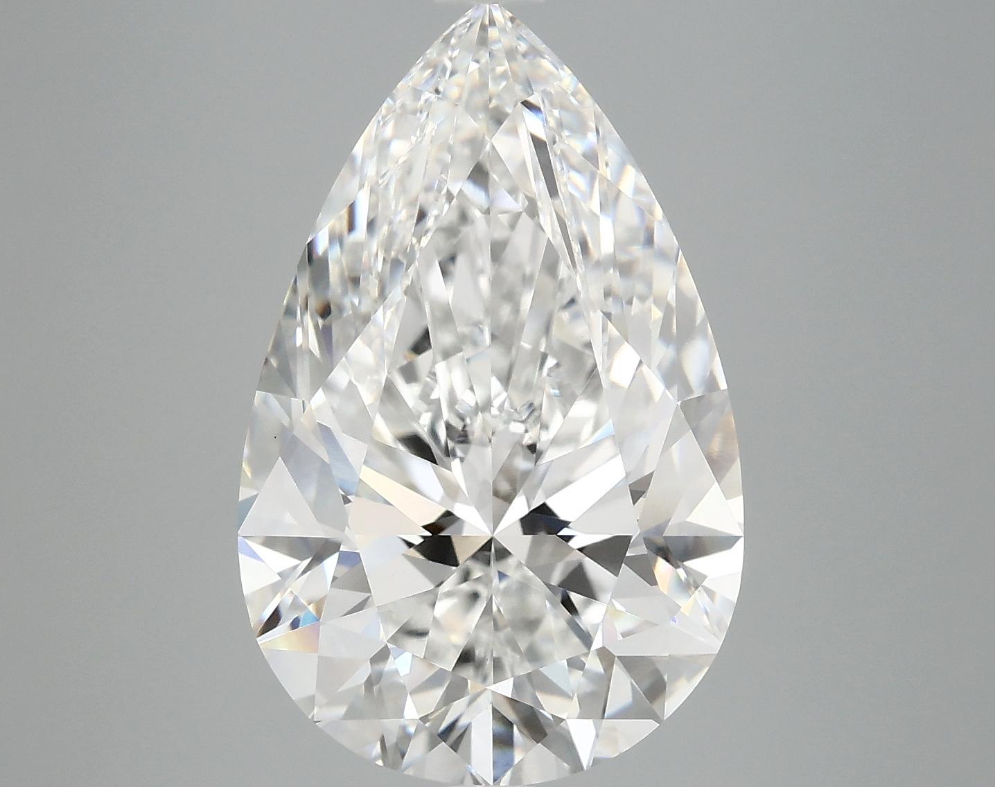 7.23 Carat Pear Shaped Ideal Cut VVS2 IGI Certified Lab Grown Diamond