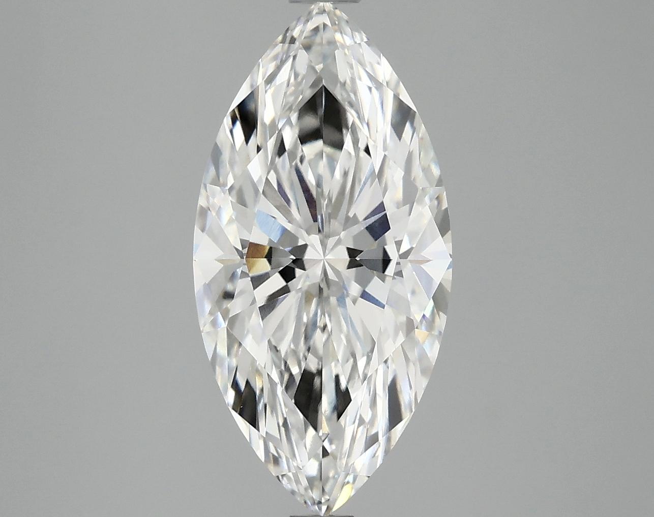 3.06 Carat Marquise Shaped Ideal Cut VVS2 IGI Certified Lab Grown Diamond