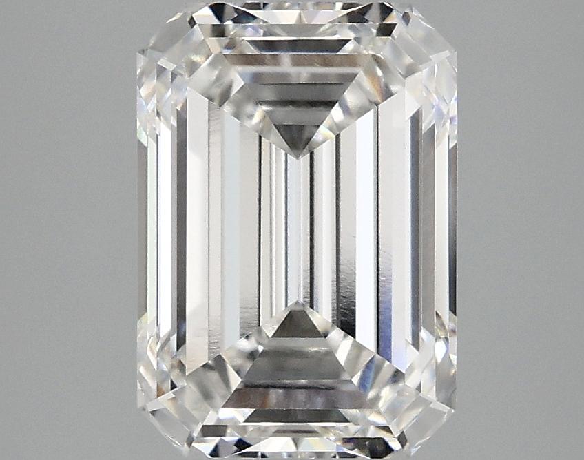 3.09 Carat Emerald Shaped Ideal Cut VVS2 IGI Certified Lab Grown Diamond