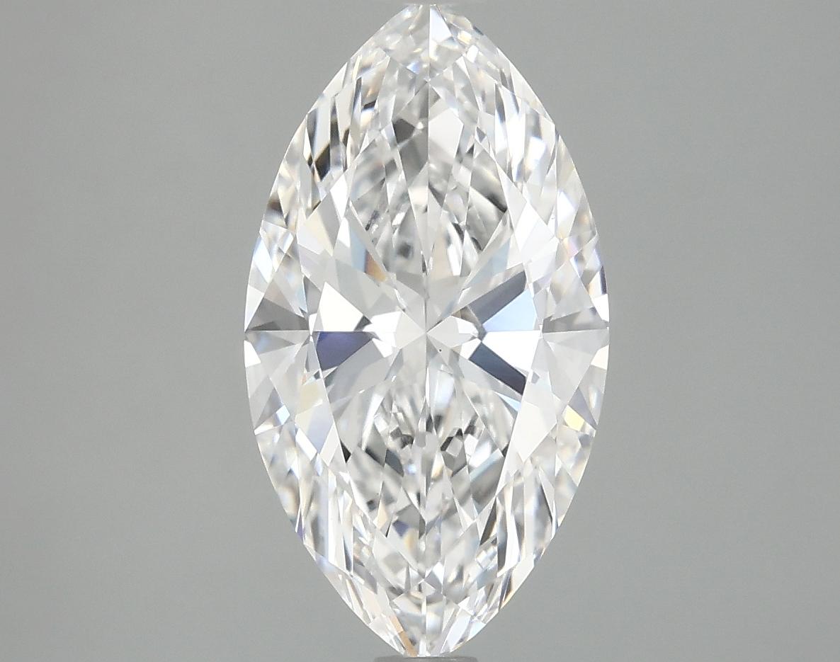 2.97 Carat Marquise Shaped Excellent Cut VVS2 IGI Certified Lab Grown Diamond