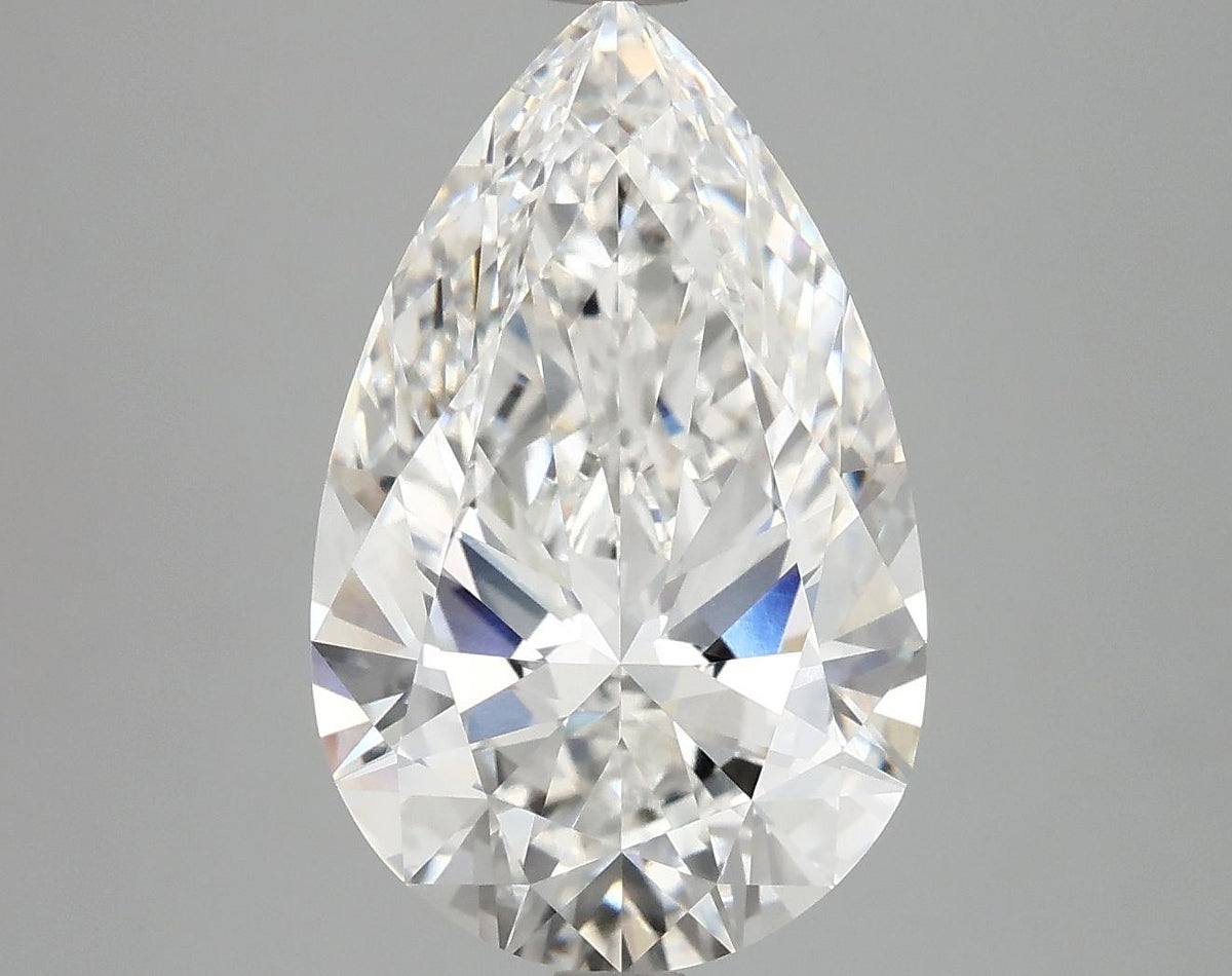 4.89 Carat Pear Shaped Ideal Cut VVS2 IGI Certified Lab Grown Diamond