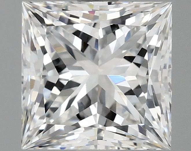 2.52 Carat Princess Shaped Ideal Cut VVS2 IGI Certified Lab Grown Diamond