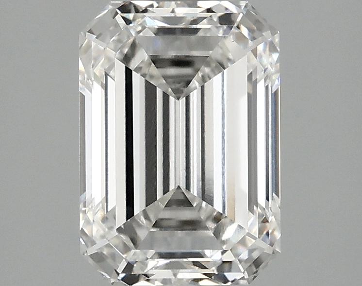 2.1 Carat Emerald Shaped Ideal Cut VVS2 IGI Certified Lab Grown Diamond