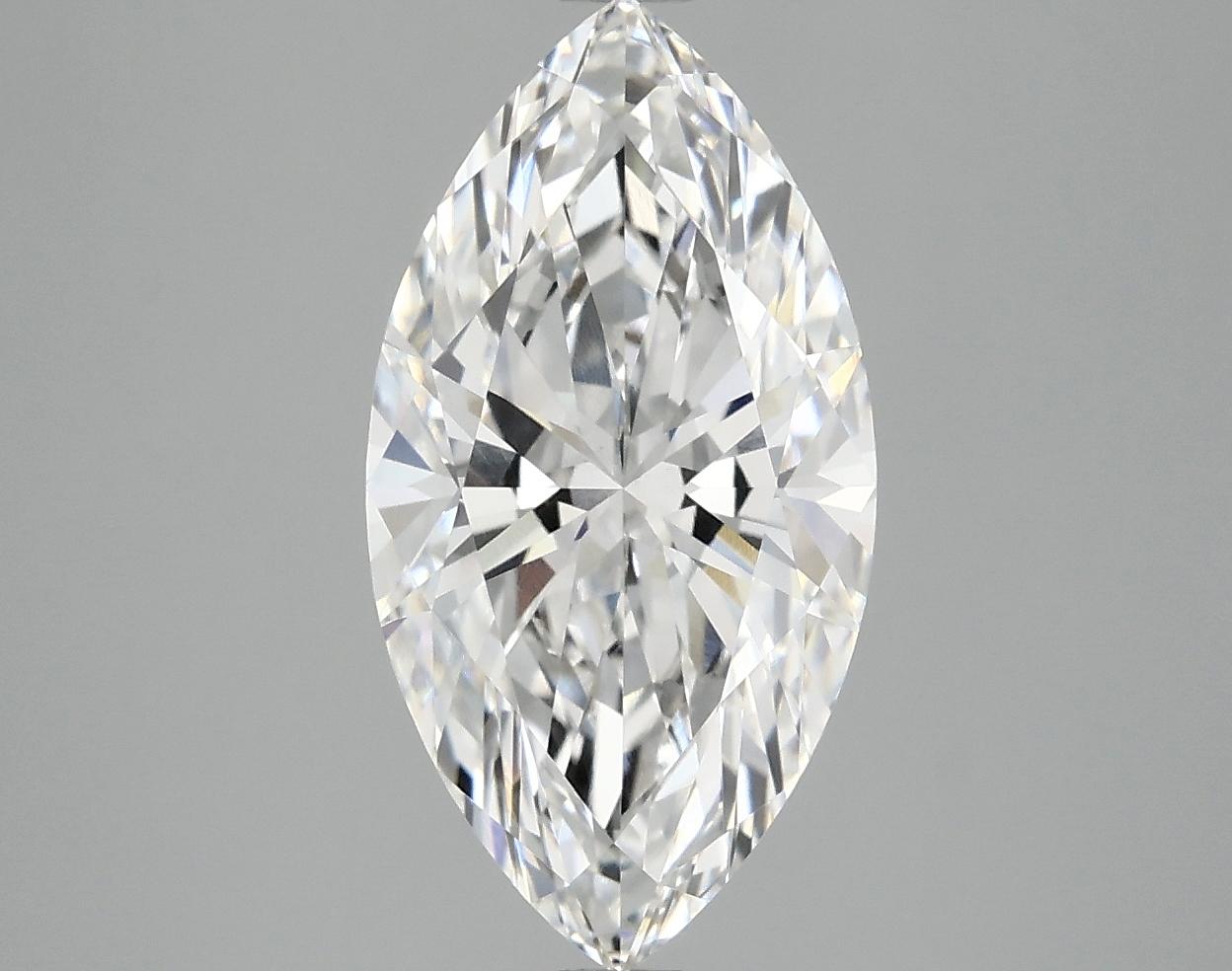 3.06 Carat Marquise Shaped Ideal Cut VVS2 IGI Certified Lab Grown Diamond