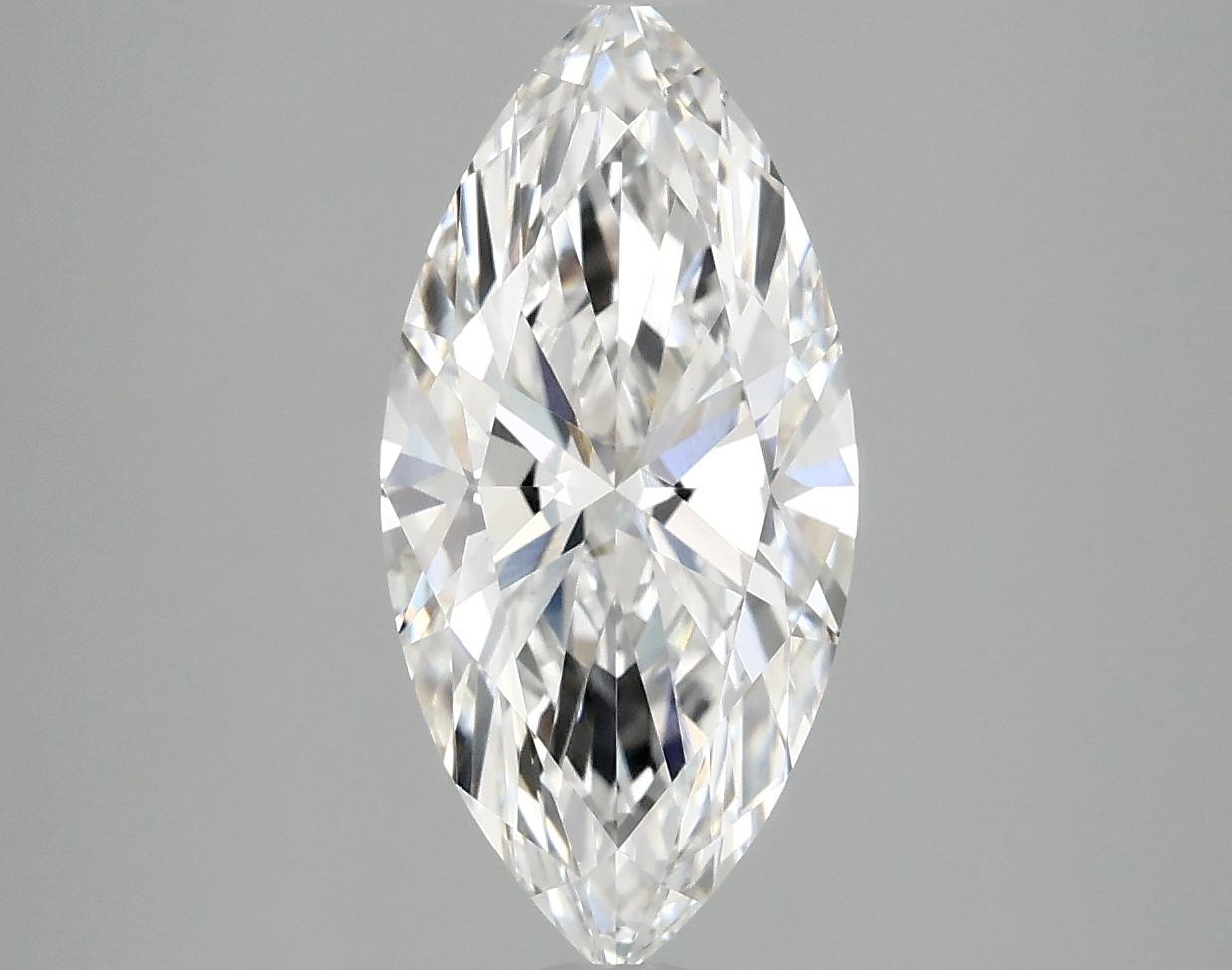 2.08 Carat Marquise Shaped Excellent Cut VVS2 IGI Certified Lab Grown Diamond