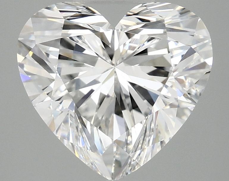 3.09 Carat Heart Shaped Ideal Cut VVS2 IGI Certified Lab Grown Diamond