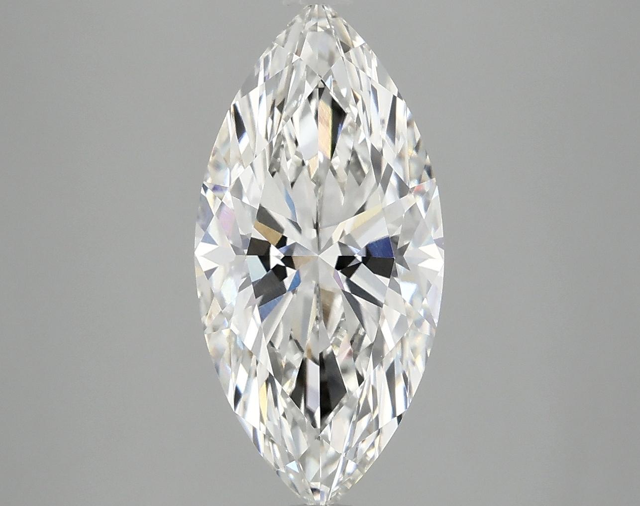 3.09 Carat Marquise Shaped Excellent Cut VVS2 IGI Certified Lab Grown Diamond