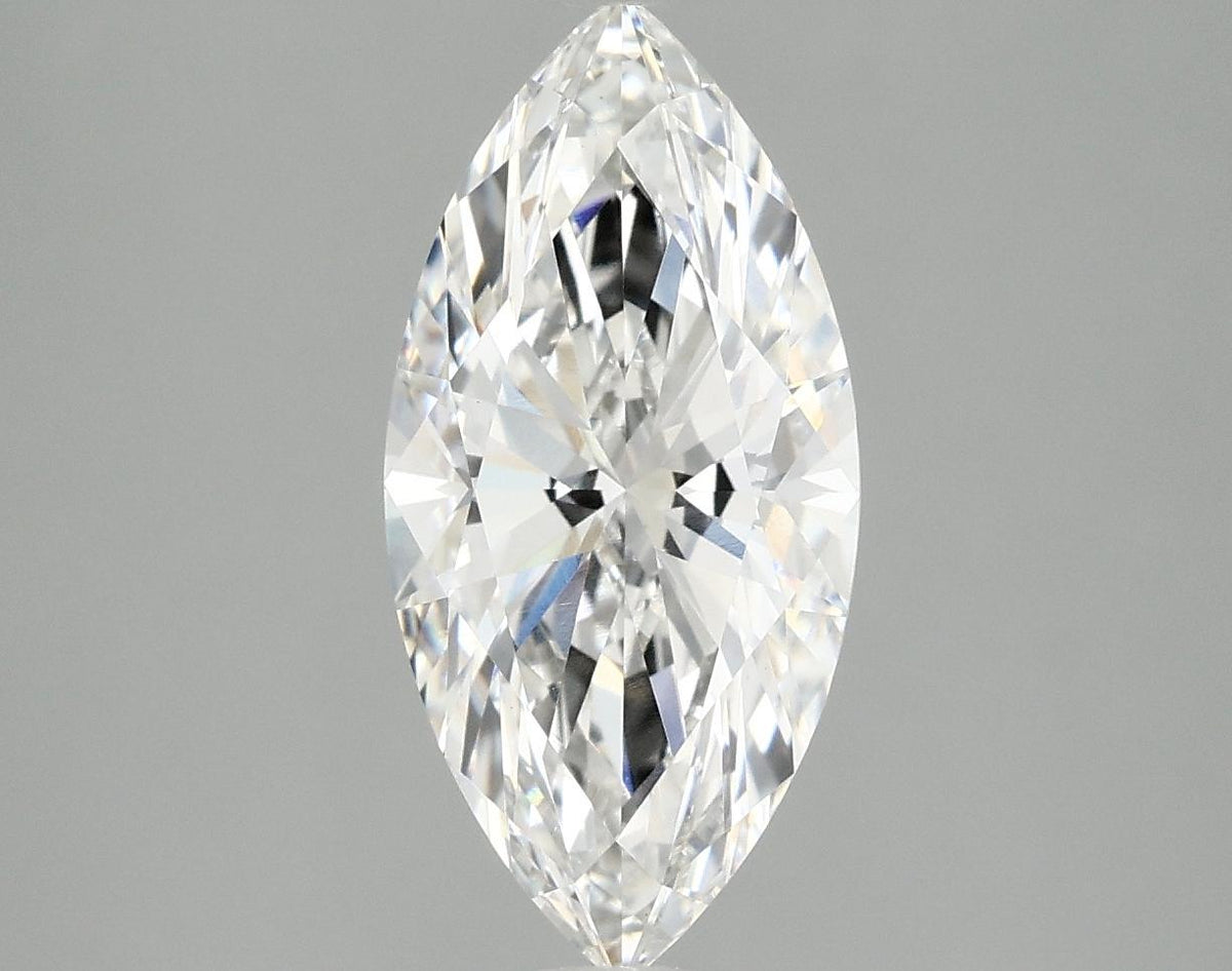 2.07 Carat Marquise Shaped Excellent Cut VVS2 IGI Certified Lab Grown Diamond