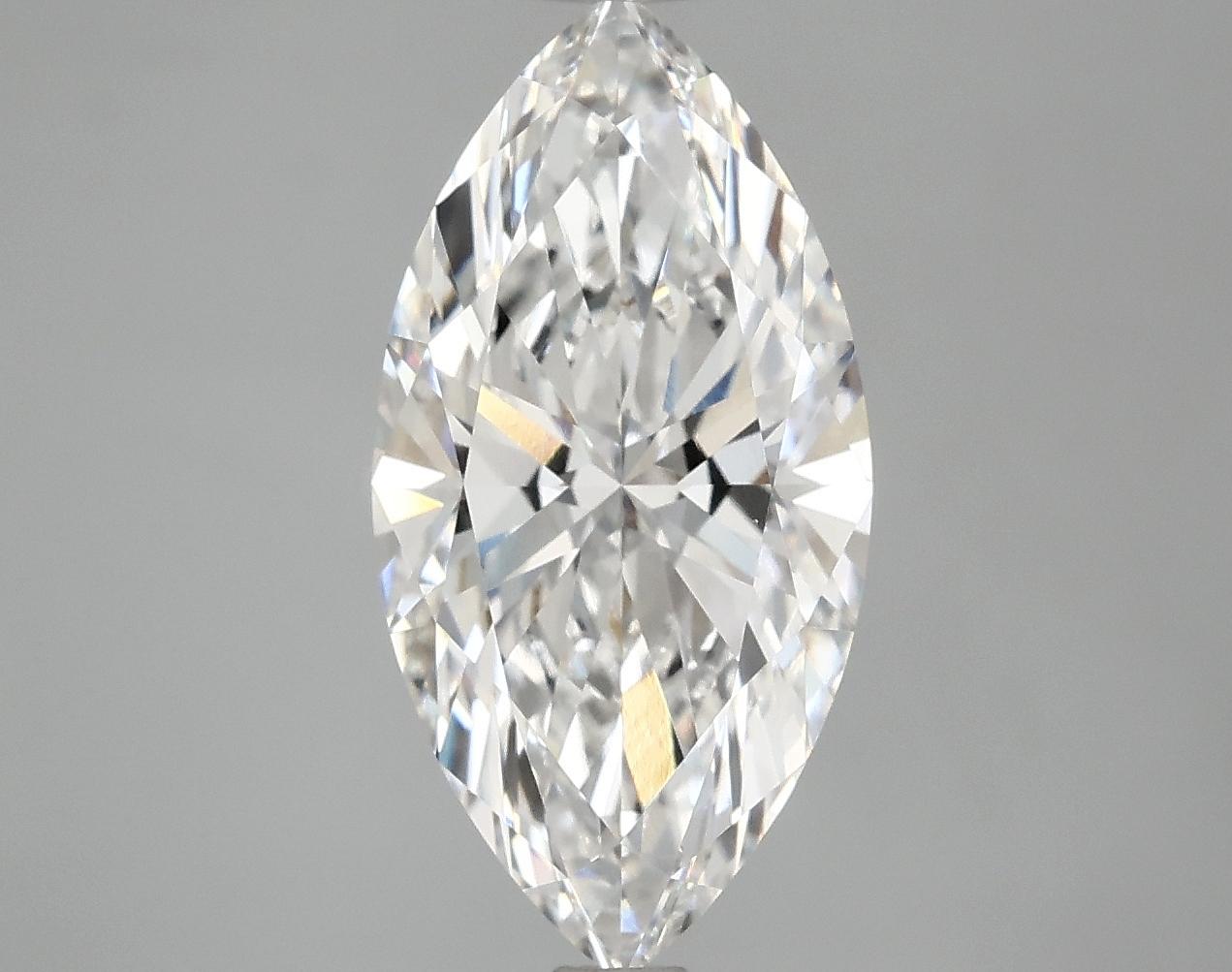 3.09 Carat Marquise Shaped Ideal Cut VVS2 IGI Certified Lab Grown Diamond