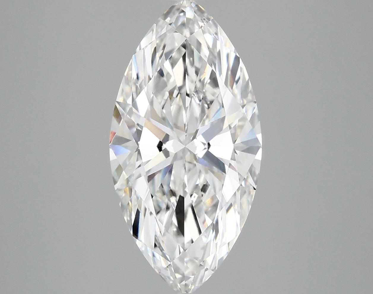3.0 Carat Marquise Shaped Ideal Cut VVS2 IGI Certified Lab Grown Diamond