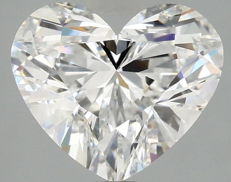 2.97 Carat Heart Shaped Excellent Cut VVS2 IGI Certified Lab Grown Diamond
