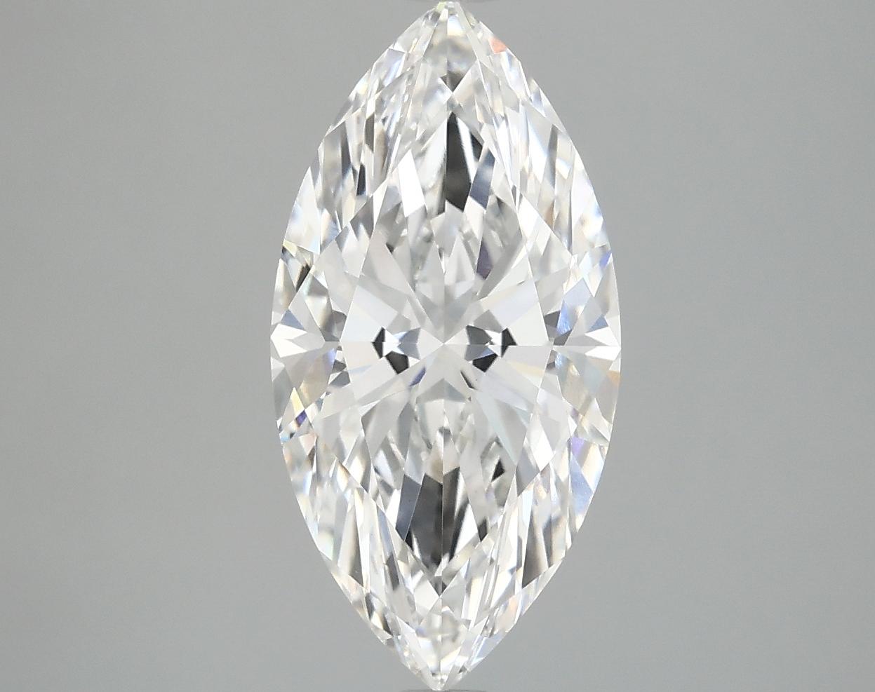 3.09 Carat Marquise Shaped Ideal Cut VVS2 IGI Certified Lab Grown Diamond