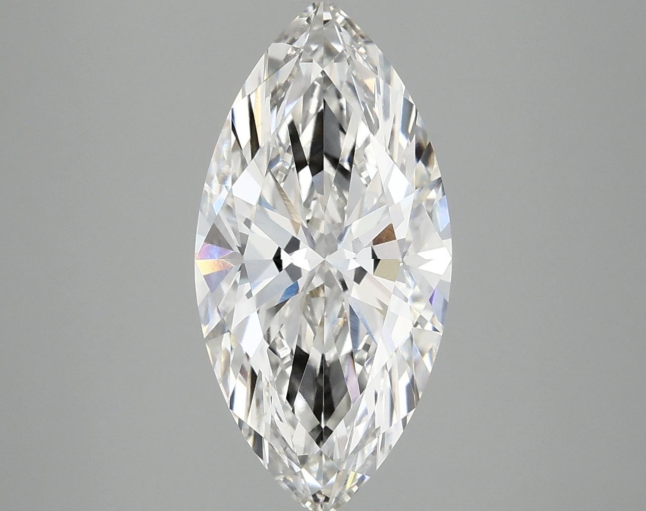 3.09 Carat Marquise Shaped Ideal Cut VVS2 IGI Certified Lab Grown Diamond