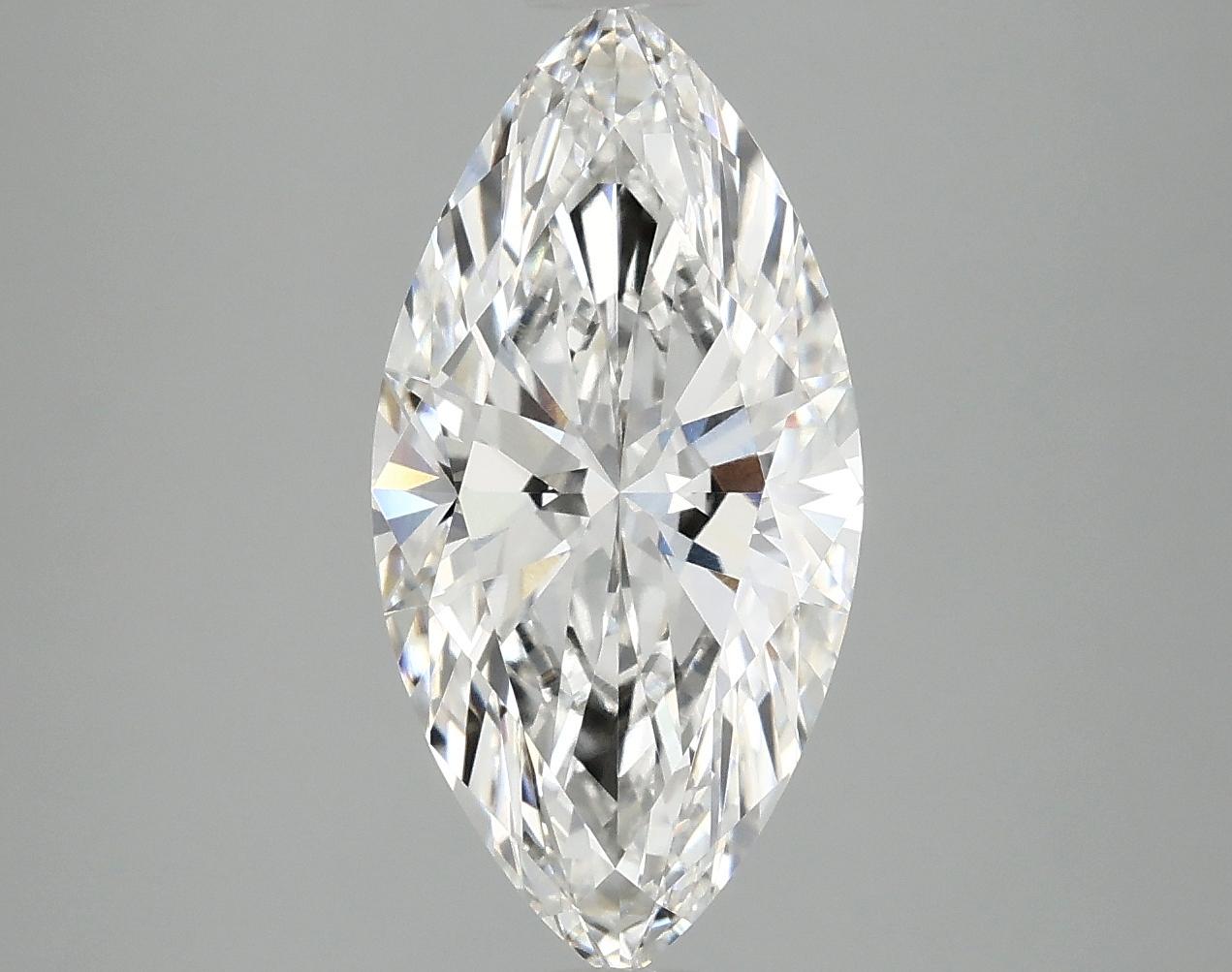 3.03 Carat Marquise Shaped Ideal Cut VVS2 IGI Certified Lab Grown Diamond