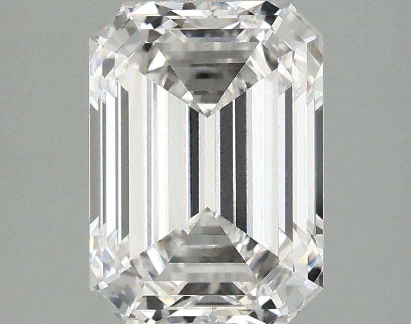 3.07 Carat Emerald Shaped Excellent Cut VVS2 IGI Certified Lab Grown Diamond