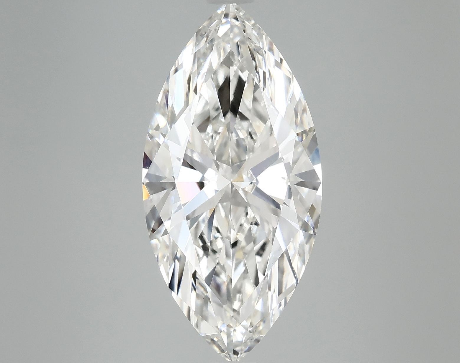 5.0 Carat Marquise Shaped Ideal Cut VS2 GSI Certified Lab Grown Diamond