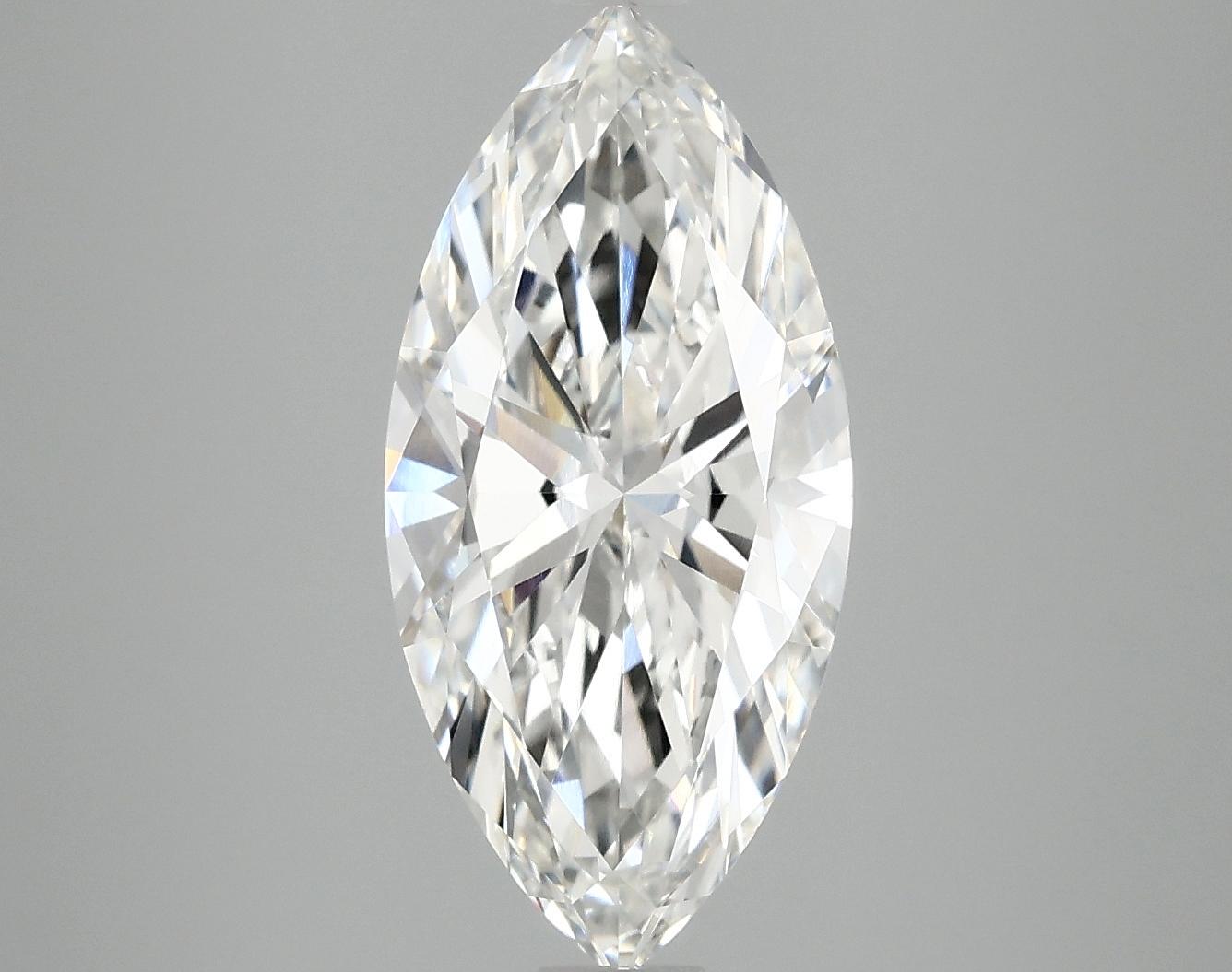 3.03 Carat Marquise Shaped Excellent Cut VVS2 IGI Certified Lab Grown Diamond